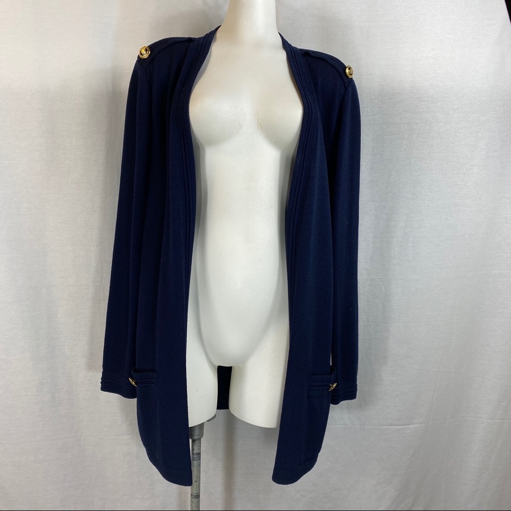 St. John Knit Open Front Cardigan